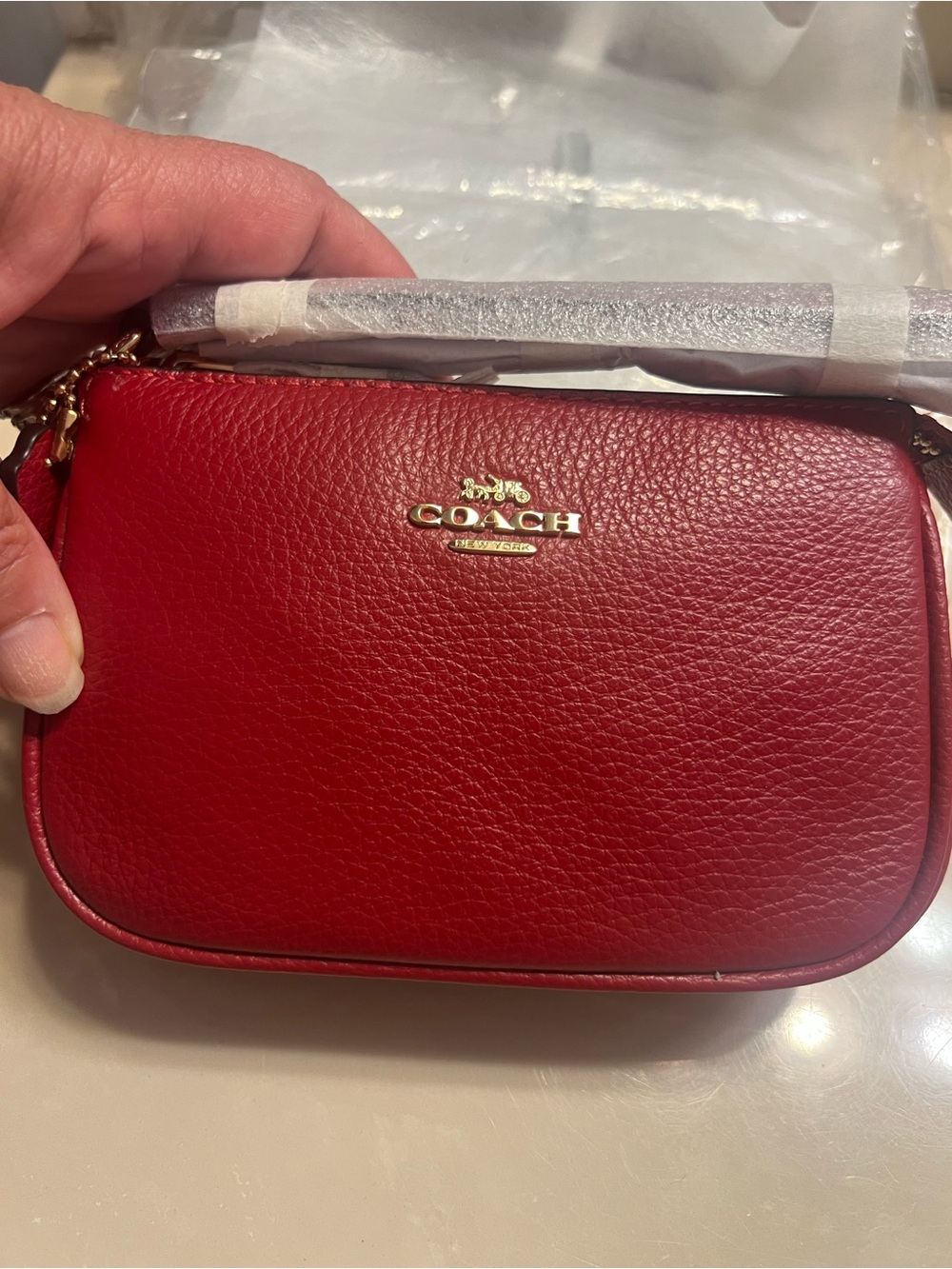 NWT Coach Nolita Pebbled Leather Wristlet - Picture 12 of 12